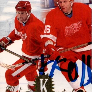 Vladimir Konstantinov Signed 1994/95 Flair Card #49 JSA COA Detroit Red Wings
