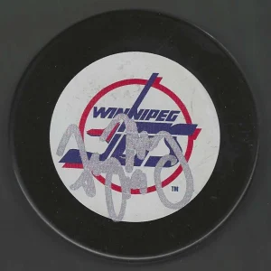 Troy Murray Signed Winnipeg Jets Puck

