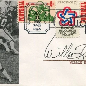 Willie Davis Green Bay Packers HOF SB Champ Grambling State Signed Autograph FDC
