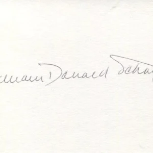 William Donald Schaefer Governor of Maryland Signed Autograph

