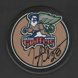 Todd Nelson Signed Grand Rapids Griffins Puck Detroit Red Wings
