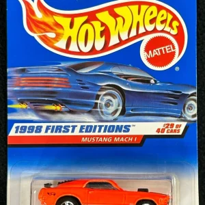 Hot Wheels 1998 First Editions #29/40 Mustang Mach I Neon Orange
