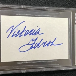 Victoria Zdrok Signed Cut Autograph Beckett Certified Playboy Penthouse Model
