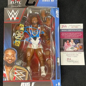 Big E Signed WWE Champion Elite Action Figure Series 98 JSA COA New Day
