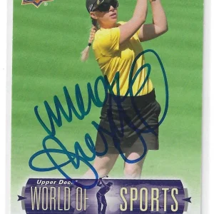 Morgan Pressel Signed 2011 Upper Deck World Of Sports Golf Card #277 LPGA