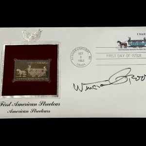 Winston Groom Forest Gump Historian Author Rare Signed Autograph Gold FDC
