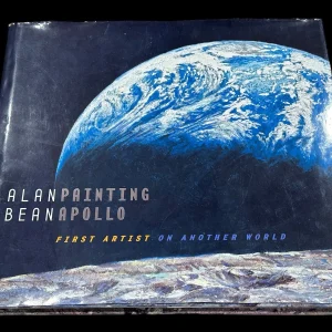 Alan Bean NASA Astronaut Moonwalker Painting Apollo Signed Autograph Book JSA