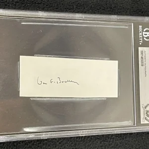 William F. Buckley Signed Cut Autograph Beckett Certified National Review
