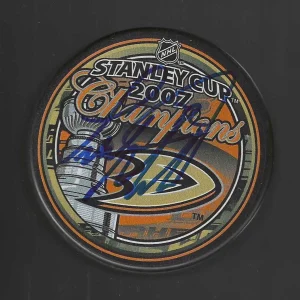 Todd Marchant Signed Anaheim Ducks 2007 Stanley Cup Champions Puck