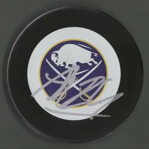 Anton Wahlberg Signed Buffalo Sabres Vintage Logo Puck