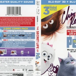Chris Renaud "The Secret Life of Pets" SIGNED 'Runty' Sketch Blu-Ray DVD Cover
