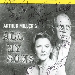 "All My Sons" Cast AUTOGRAPHS Signed Broadway Playbill - Annette Bening +15 ACOA
