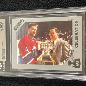 Ed Chynoweth Signed 1990/91 7th Inning Sketch WHL Card #71 Beckett Certified
