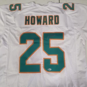 XAVIEN HOWARD #25 MIAMI SIGNED AUTOGRAPH CUSTOM WHITE JERSEY BECKETT G94477
