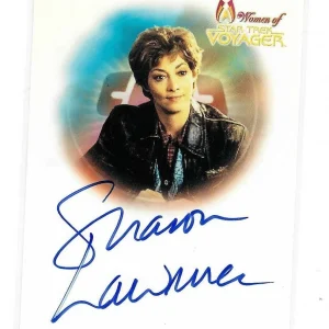 Sharon Lawrence As Amelia Earhart Star Trek Women Of Voyager Autograph Card A4
