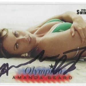 USA Olympic Swimmer Amanda Beard Signed Sports Illustrated 2005 Card OL8/8
