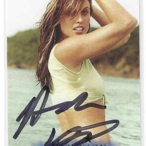 USA Olympic Swimmer Amanda Beard Signed Sports Illustrated 2005 Card OL 4/8
