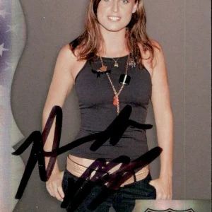 USA Olympic Swimmer Amanda Beard Signed 2007 Donruss Americana Card #85

