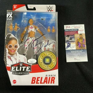 Bianca Bel Air Signed WWE Elite Action Figure Series 81 JSA COA

