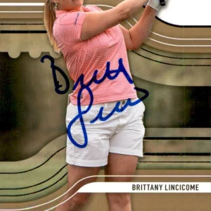 Brittany Linicome Signed 2012 UD SP Golf Card #R24 LPGA
