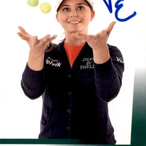 Victoria Elizabeth Signed 2013 UD SP Game Used Golf Card #R51 LPGA