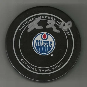 Zach Hyman Signed Edmonton Oilers Official Game Puck
