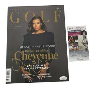 Cheyenne Woods Signed Women's Golf Magazine Winter 2016 JSA COA
