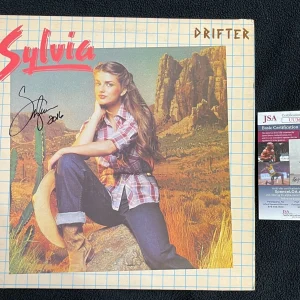Sylvia Hutton Signed Drifter Album Cover JSA COA