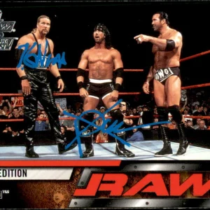 X-Pac & Kevin Nash Signed 2002 Fleer WWE Card #64 nWo
