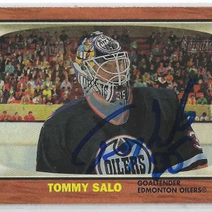 Tommy Salo Signed 2002/06 Topps Card #65 Edmonton Oilers
