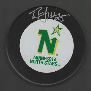 Tony McKegney Signed Minnesota North Stars Puck
