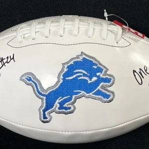 Amani Oruwariye Signed & Inscribed Detroit Lions Football JSA Witness COA