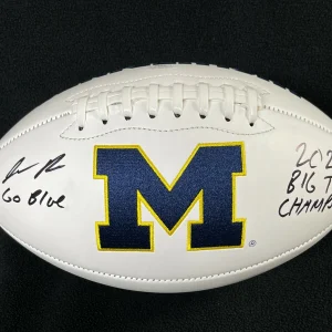 Josh Ross Signed "2021 Big 10 Champs" Michigan Wolverines Football JSA COA