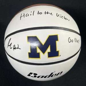 Isaiah Livers Signed & Double Inscribed Michigan Wolverines Basketball JSA COA