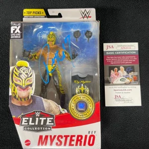 Rey Mysterio Signed WWE Elite Top Picks Action Figure JSA COA
