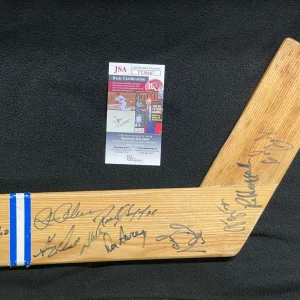 Hockey Legends & All-Stars Multi Signed Vintage Mini Stick JSA COA Guy Lafleur
