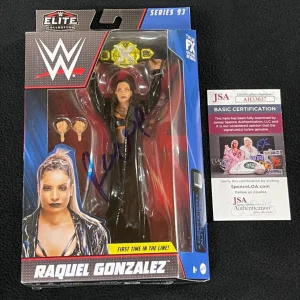 Raquel Rodriguez Signed "Gonzalez" WWE Elite NXT Champion Action Figure JSA COA
