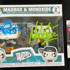 Twiztid Jamie Madrox & Monoxide Signed Funko Pop 2 Pack Figure JSA COA
