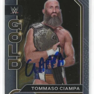 Tommaso Ciampa Signed 2022 Panini Prizm Gold WWE Card #22 NXT 2.0
