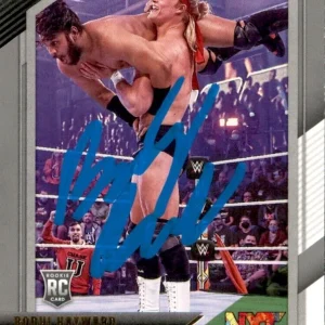 Brady Booker Signed 2022 Panini NXT Bodhi Hayward WWE Gold Rookie Card #54
