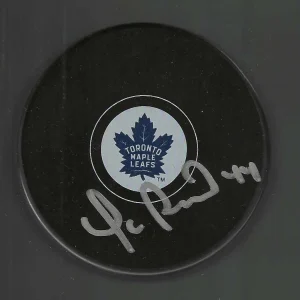 Yanic Perreault Signed Toronto Maple Leafs Puck
