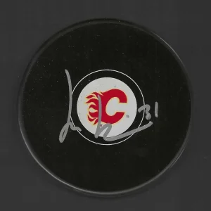 Topi Ronni Signed Calgary Flames Puck
