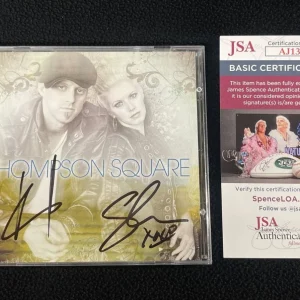 Thompson Square Signed Self Titled CD Booklet With Disc JSA COA

