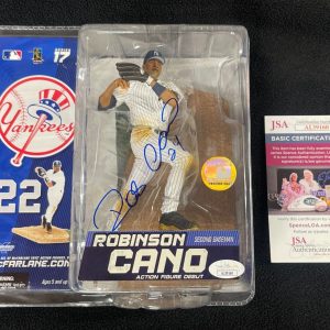 Robinson Cano Signed New York Yankees McFarlane Action Figure JSA COA
