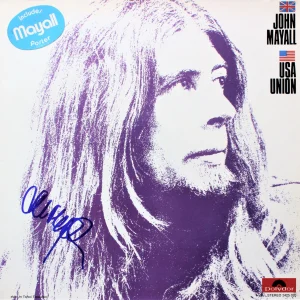 2 JOHN MAYALL Blues Breakers SIGNED VINYL RECORDS Latest Edition, USA UNION ACOA
