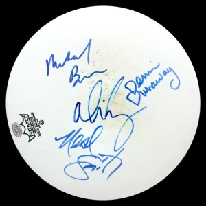 ALICE COOPER GROUP Concert Used SIGNED Drumhead, Alice, Dennis, Bruce, Neil ACOA
