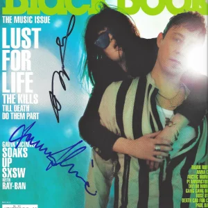 THE KILLS Alison Mosshart Jamie Hince Signed Black Book Magazine, ACOA (b)