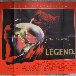 LEGEND 1985 (Ridley Scott) SIGNED UK Quad Poster TIM CURRY, BAS