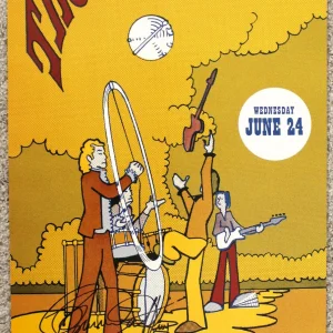 The WHO Philadelphia PA 1970 2nd Print Concert Poster Signed Roger Daltrey ACOA
