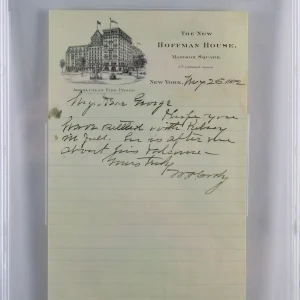 William Cody "Buffalo Bill" Signed 5.75x9 1902 Hand Written Letter BAS Slabbed
